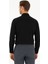 Siyah Armürlü Slim Fit Uzun Kollu Gömlek 5