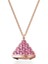 5628296 Swarovski Kolye Saat Pendant Watch, Triangle Cut, Pink Rose Gold-Tone Finish 1