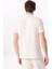 Kırık Beyaz Erkek Basic %100 Pamuk Merserize Kumaş Polo T-Shirt F5SM-TST 2734 5