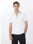 Beyaz Erkek Polo Yaka Basic Rayon Karışımlı Kazak F5SM-KZK 2079 1
