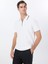 Beyaz Erkek Polo Yaka Basic Rayon Karışımlı Kazak F5SM-KZK 2079 3