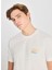 Ekru Erkek Regular Fit T-Shirt LD725771543 Regular Fit Grafik 4