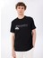 D4SM-TST3312 Siyah Bisiklet Yaka Basic Baskılı Erkek T-Shirt 1