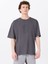 Antrasit Erkek Loose Fit Baskılı T-Shirt M5SM-TST1436 1