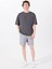 Antrasit Erkek Loose Fit Baskılı T-Shirt M5SM-TST1436 2