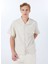 Gmg Fırenze Bej Erkek Apaş Oversize Gömlek GU25MSS02216 3
