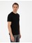 Siyah Slim Fit Basic Tişört 1