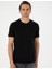 Siyah Slim Fit Basic Tişört 3
