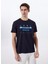 Lacivert Erkek Relaxed Baskılı T-Shirt J5SM-TST7293 1