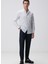Gri Erkek Alttan Britli Slim Fit Gömlek 1094108 3