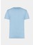 Bisiklet Yaka Mavi Erkek T-Shirt UMP24031TS 3