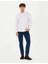 Bordo Slim Fit Uzun Kollu Gömlek 4