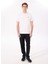 Kırık Beyaz Erkek Bisiklet Yaka Basic Baskılı %100 Pamuk T-Shirt J4SM-TST7245 2