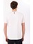 Kırık Beyaz Erkek Bisiklet Yaka Basic Baskılı %100 Pamuk T-Shirt J4SM-TST7245 5