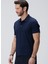 Lacivert Erkek Slim Fit T-Shirt 1093861 4