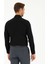 Siyah Slim Fit Armürlü Uzun Kollu Gömlek 5