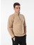 Bej Erkek Dik Yaka Basic Polar Sweatshırt D4WM-SWT3993 3