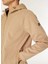 Bej Erkek Kapüşon Relaxed Düz Polar Sweatshırt C4WM-SWT4268 4