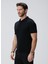 Siyah Erkek Polo Slim Fit Düz Kazak 1090454 4