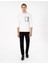 Ekru Regular Fit Bisiklet Yaka Sweatshirt 4