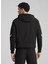 Siyah Erkek Düz Zip Ceket 63061501 Bmw Mms Hooded Sweat Jacke 5