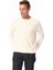 Ekru Erkek Bisiklet Yaka Basic Sweatshirt F4WM-SWT 2107 2