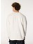 Ekru Erkek Bisiklet Relaxed Baskılı Sweatshirt M4WM-SWT-1819 5