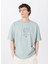 Yeşil Erkek Loose Fit Baskılı T-Shirt M5SM-TST1436 1