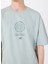 Yeşil Erkek Loose Fit Baskılı T-Shirt M5SM-TST1436 5