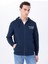 Lacivert Erkek Kapüşon Relaxed Baskılı Sweatshirt M5SM-SWT1085 3