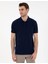 Lacivert Slim Fit Basic Tişört 1