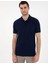 Lacivert Slim Fit Basic Tişört 3