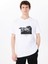 Beyaz Erkek Relaxed Baskılı T-Shirt M5SM-TST1274 1