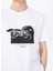 Beyaz Erkek Relaxed Baskılı T-Shirt M5SM-TST1274 4