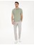 Yeşil Slim Fit Basic Tişört 4