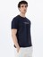 Lacivert Erkek Relaxed Baskılı T-Shirt D5SM-TST3793 1