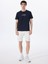 Lacivert Erkek Relaxed Baskılı T-Shirt D5SM-TST3793 2