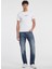 Beyaz Erkek Regular Fit Desenli T-Shirt M4YI52K8HM0G011 Gj Ss Cn Slım Logo 1