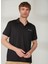 Polo Yaka Düz Siyah Erkek T-Shirt Newpolo 3