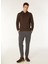 Kahverengi Erkek Kapüşon Relaxed Sweatshirt C4WM-SWT4254 2
