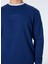 Lacivert Erkek Bisiklet Relaxed Baskılı Sweatshirt M4WM-SWT-1819 4