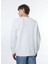 Ekru Erkek Bisiklet Relaxed Baskılı Sweatshirt M4WM-SWT-1535 4