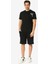 Bisiklet Yaka Siyah Erkek T-Shirt UMP24048TS 2