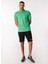 Yeşil Erkek Basic Uv Apreli Polo T-Shirt D4SM-TST3247 3