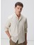Kahverengi Erkek Alttan Britli Slim Fit Gömlek 1094110 2
