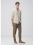Kahverengi Erkek Alttan Britli Slim Fit Gömlek 1094110 3