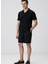 Siyah Erkek Slim Fit Şort 1094000 1