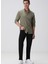 Haki Erkek Alttan Britli Slim Fit Gömlek 1094104 3