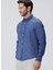Lacivert Erkek Alttan Britli Slim Fit Gömlek 1094178 5