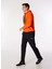 Turuncu Erkek Kapüşon Relaxed Baskılı Sweatshirt D4WM-SWT3329 2